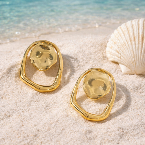 ✨ Boucles Dorées Élégance Nuit – Effet Bijou Chic & Moderne ✨