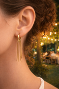 ✨ Boucles d’oreilles chaîne pendante – élégance & mouvement ✨