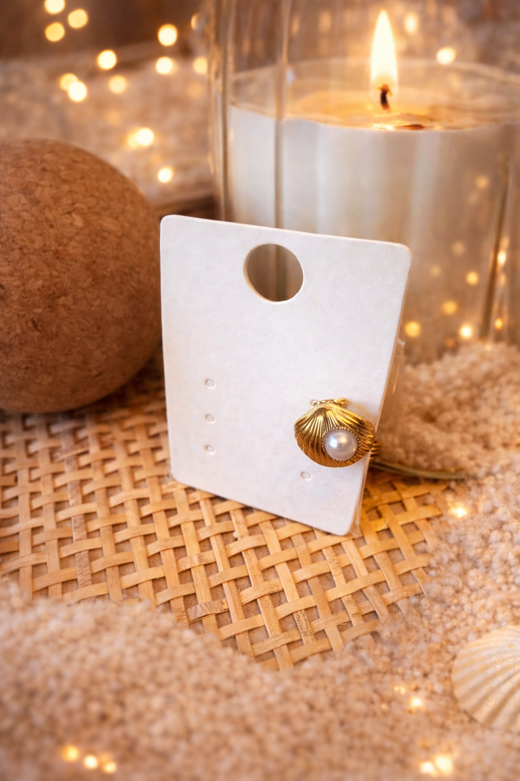 ✨ Ear cuff coquillage & perle – élégance sans perçage ✨