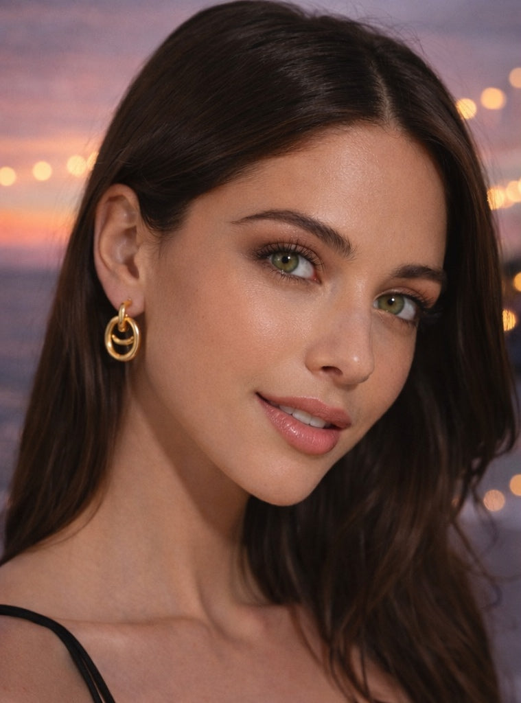 ✨ Boucles d’oreilles dorées minimalistes – acier inoxydable ✨