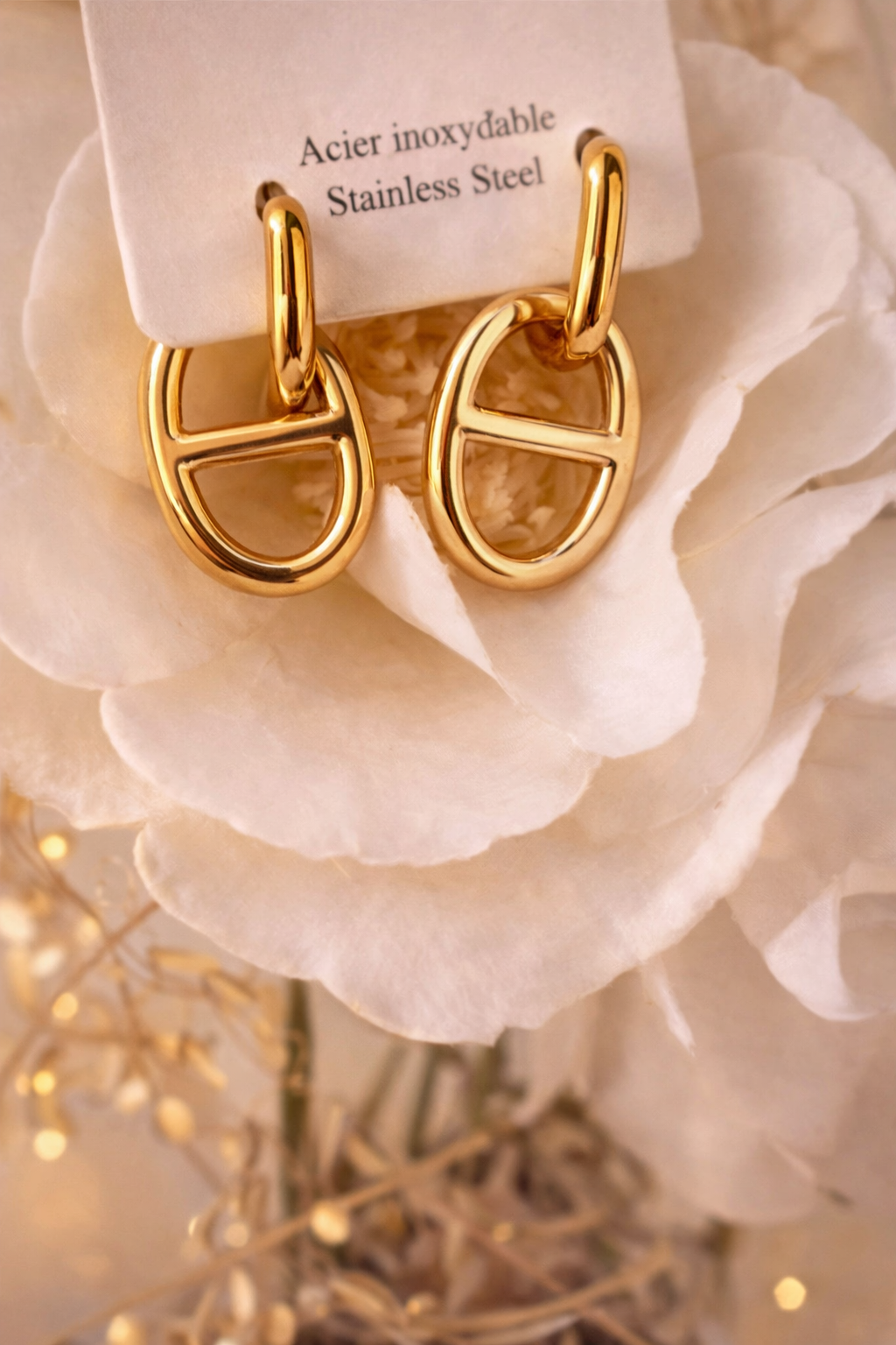 ✨ Boucles d’oreilles dorées minimalistes – acier inoxydable ✨