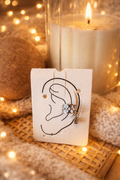 ✨Ear cuff argenté avec pendentif – Élégance moderne✨