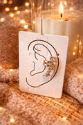✨Ear cuff doré strass – Éclat délicat✨