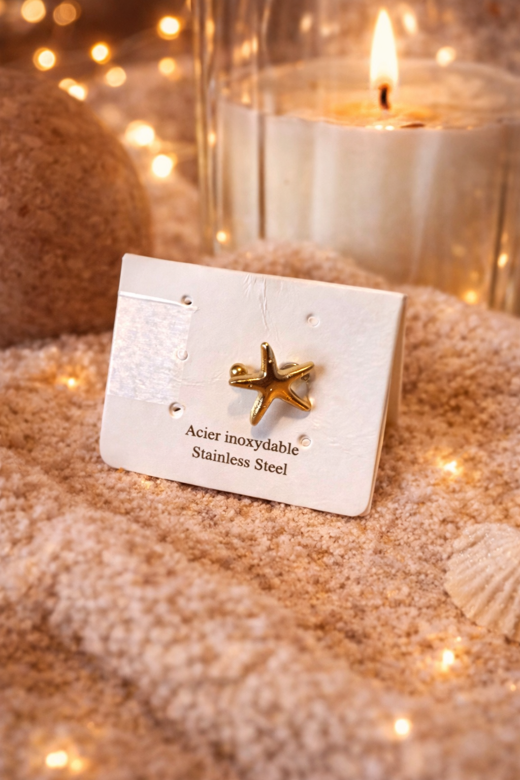 ✨ Ear cuff étoile dorée – Touche solaire✨
