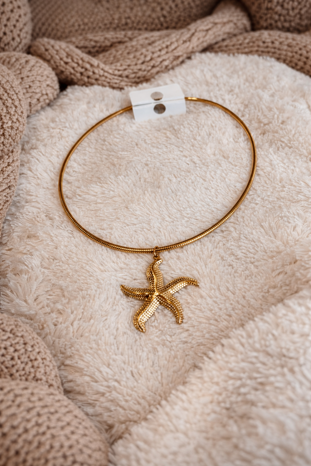 🌟 Collier Étoile de Mer Doré✨