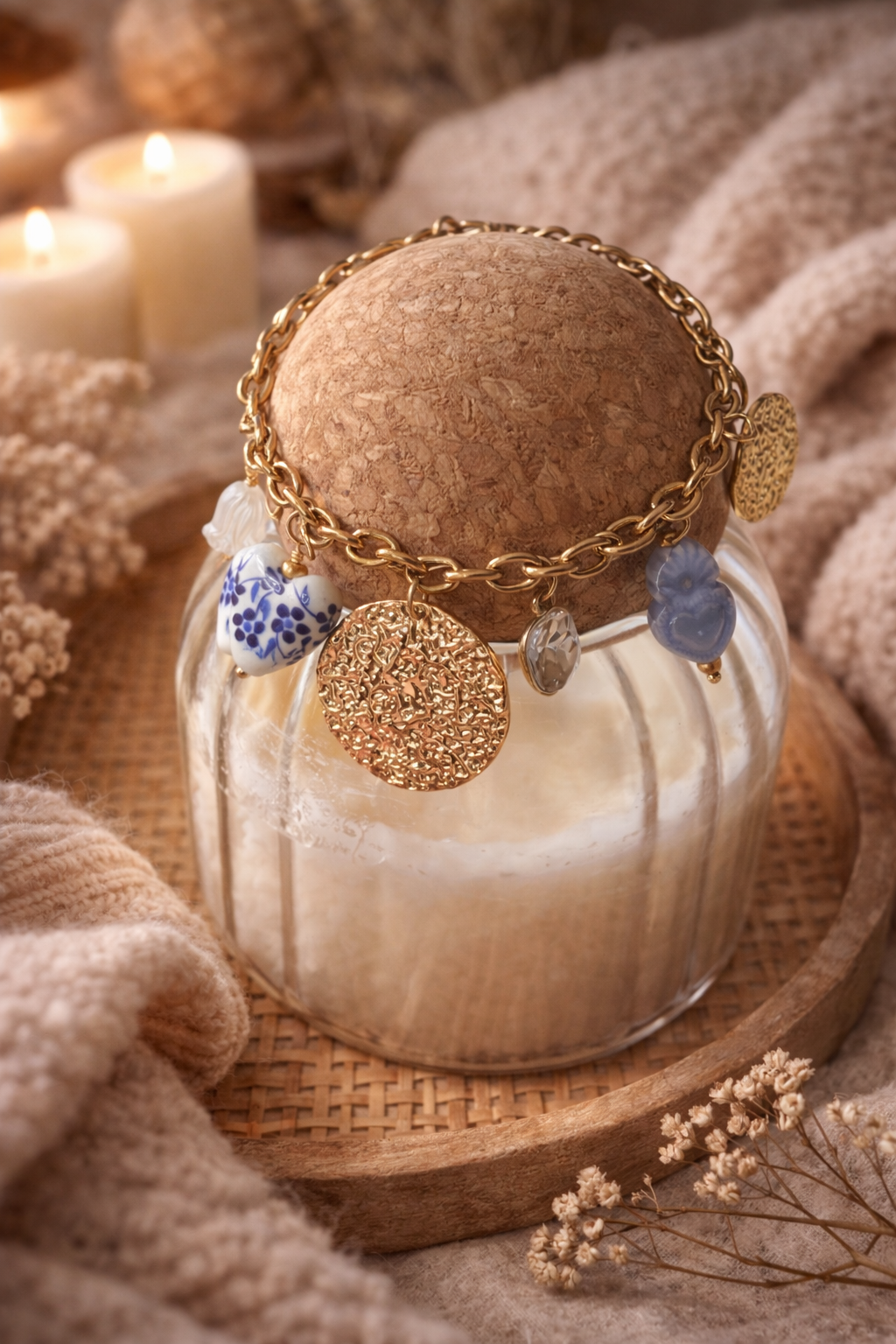 ✨ Bracelet breloques bohème doré ✨